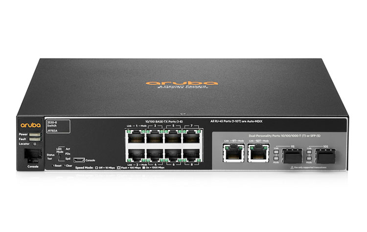 JL070A, JL070A Aruba 2530 8 PoE+ Internal PS Switch chính hãng, giá cực tốt